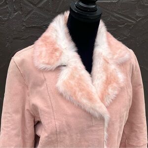🌸 Vintage DEADSTOCK NWT Y2K Wilson Leather Pennylane Pink Suede Jacket